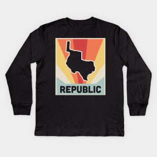 The Republic Of Texas Kids Long Sleeve T-Shirt